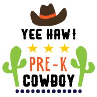 Yee Haa Cowboy Pre K SVG