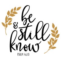 Be Still and Know SVG