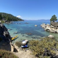 Kayaks on East Shore of Lake Tahoe 2020 01